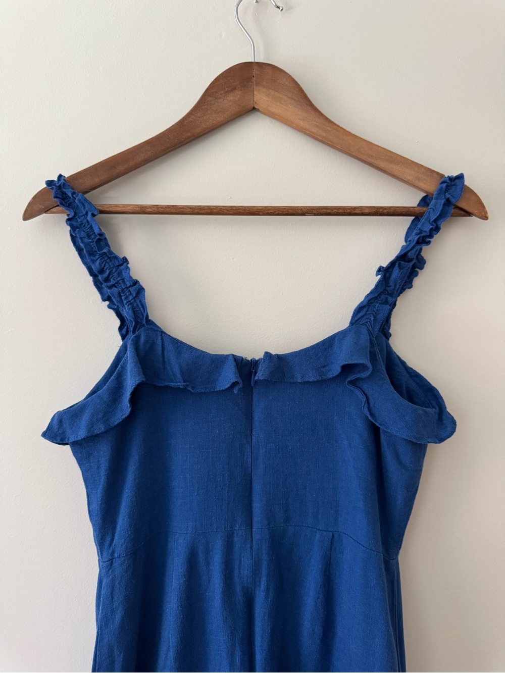 LULUS Days Like This Royal Blue Sleeveless Ruffled Mini Dress S - Picture 8 of 13